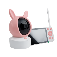 Pametna kamera 2v1 medvedek – Full HD, LCD zaslon, WiFi, Tuya Smart