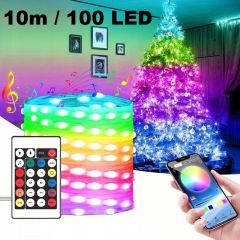 Mikro LED bozicne lucke 10m RGB carobne